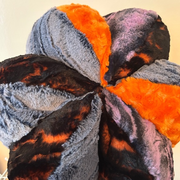 Plush MINKY! Multicolor Pumpkin Decor - Picture 3 of 4